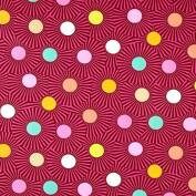 Tula Pink Slow and Steady Clear Skies Orange Crush fat quarter fq
