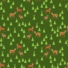 Tula Pink Holiday Homies Bambi Life Pine