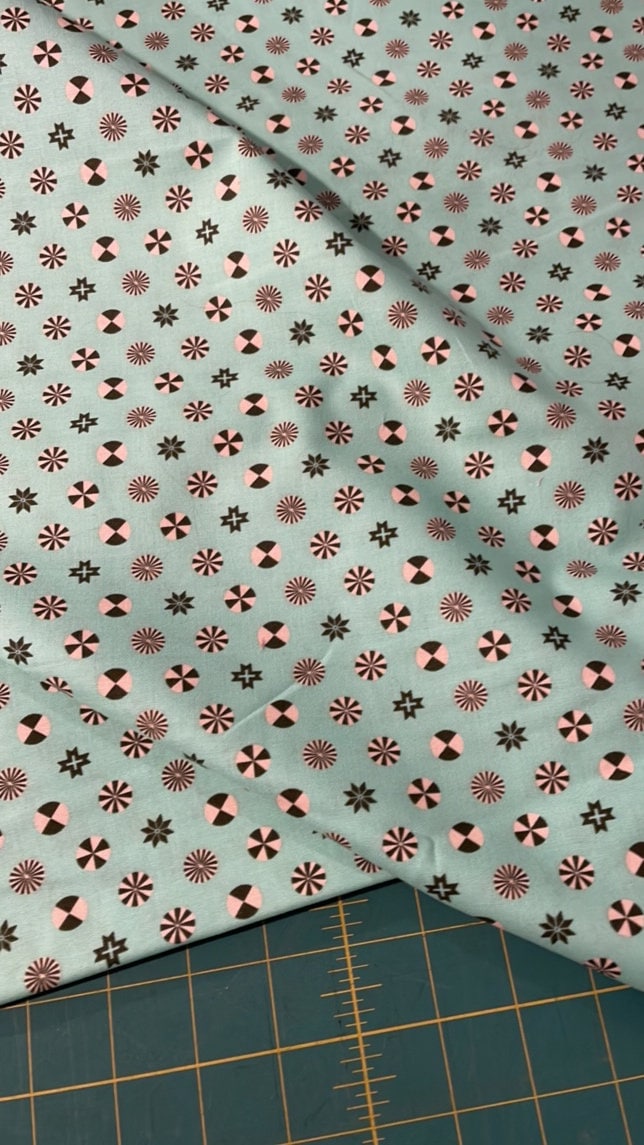 Tula Pink Holiday Homies Peppermint Stars Pine 27 x WOF *Quilting Coton Rare HTF OOP