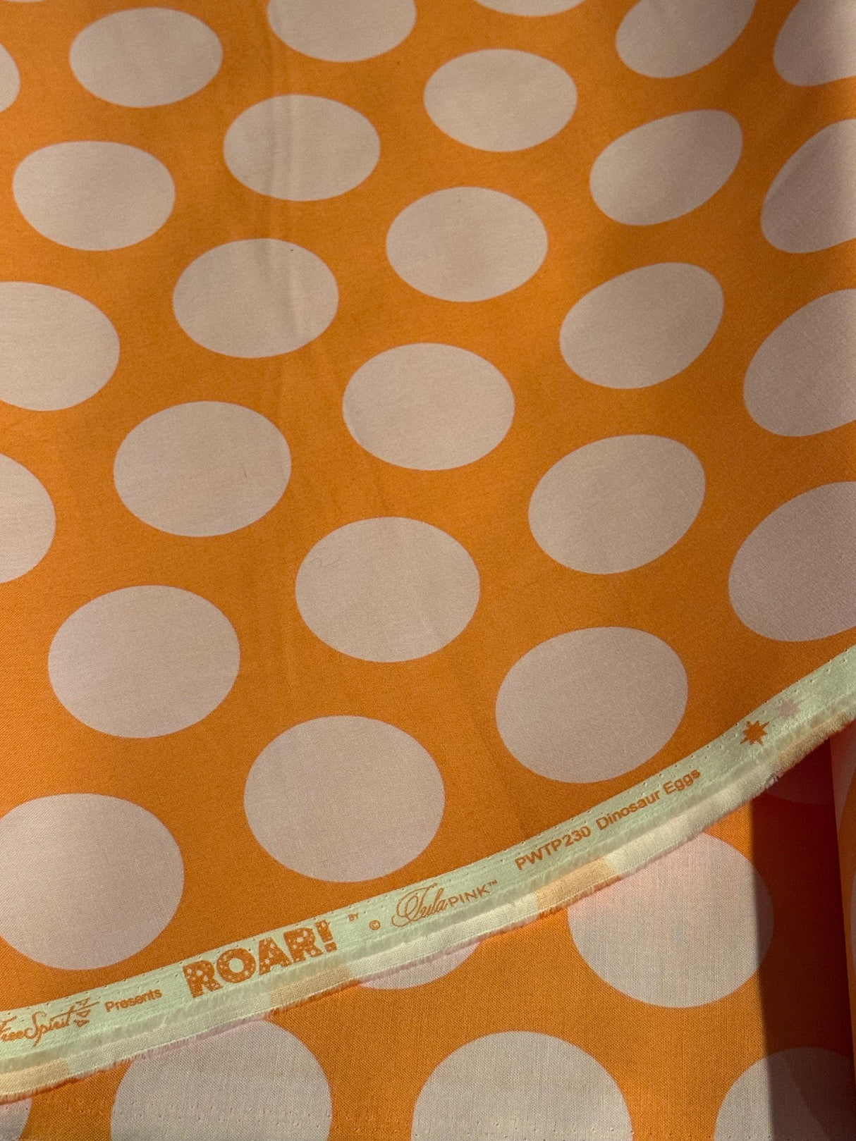 Tula Pink ROAR! Dinosaur Egg - Blush by the half yard