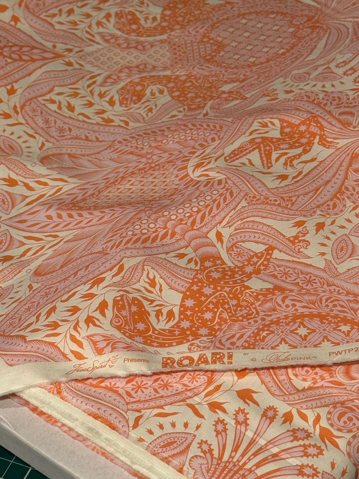 Tula Pink ROAR! Gift Rapt- Blush by the half yard
