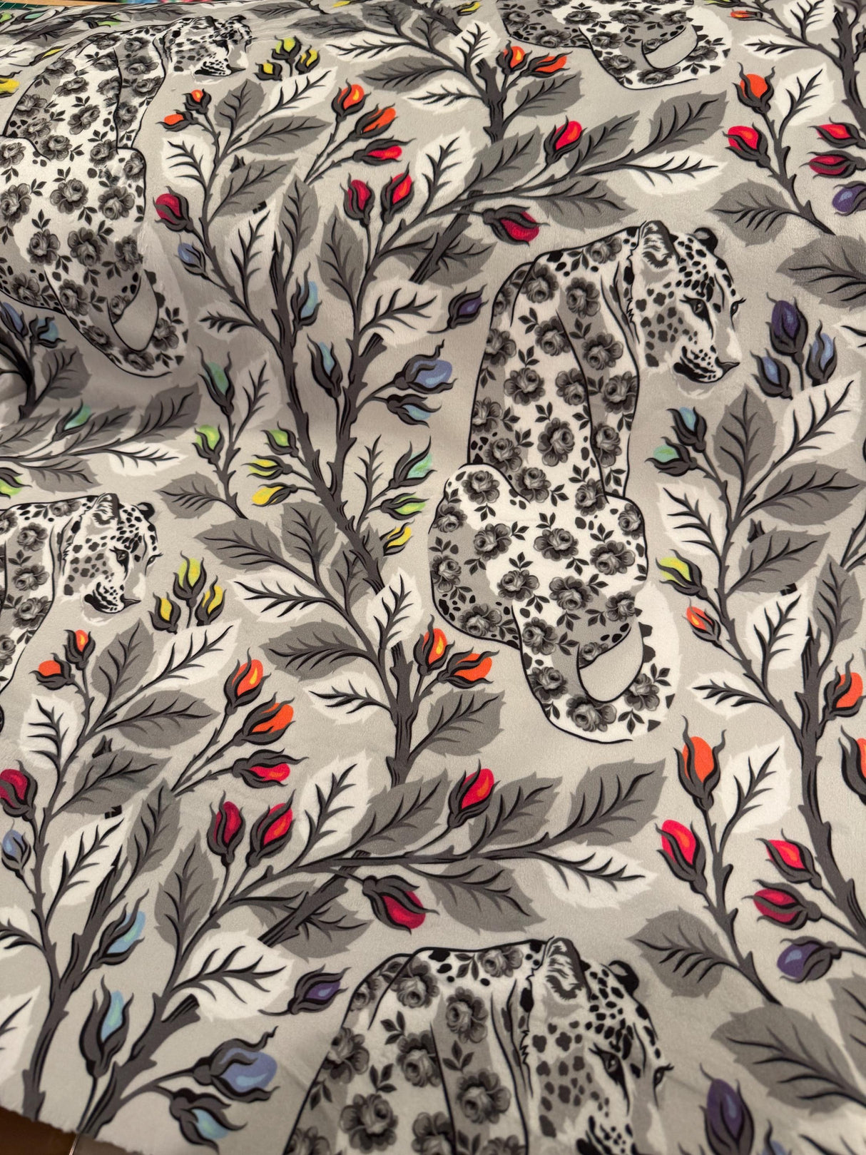 Tula Pink - Graywork - Beauty Mark - Fog *MINKY - Half Yard Now Shipping