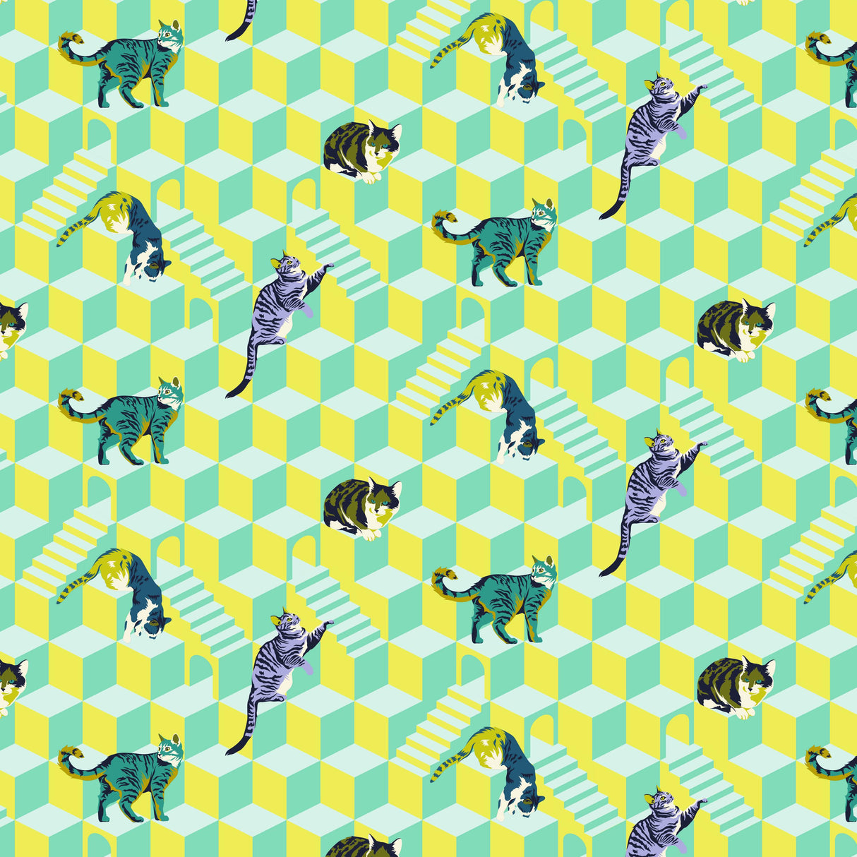 Tula Pink Besties - Sitting Pretty - Meadow By the half yard