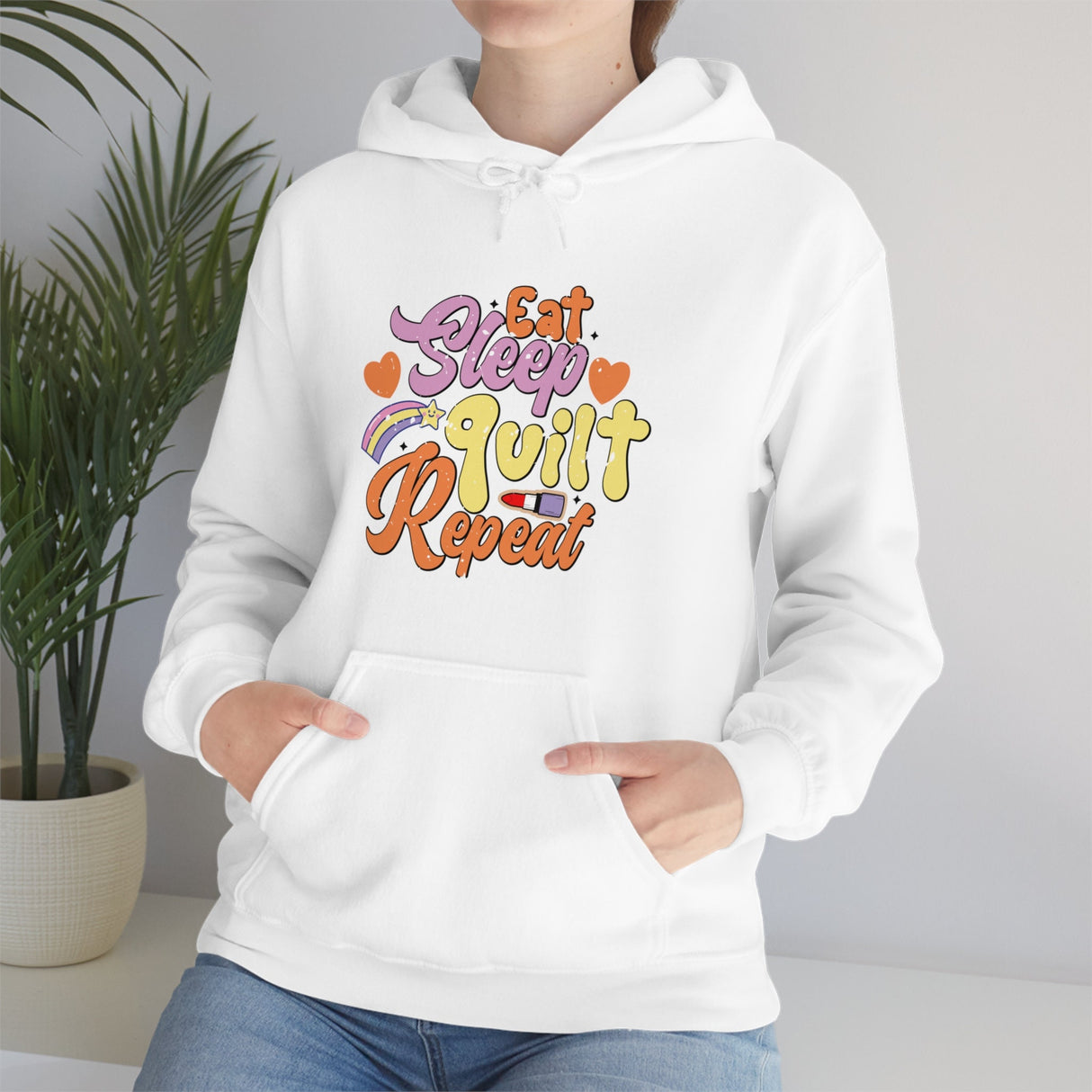 Eat Sleep Quilt Repeat Hoodie