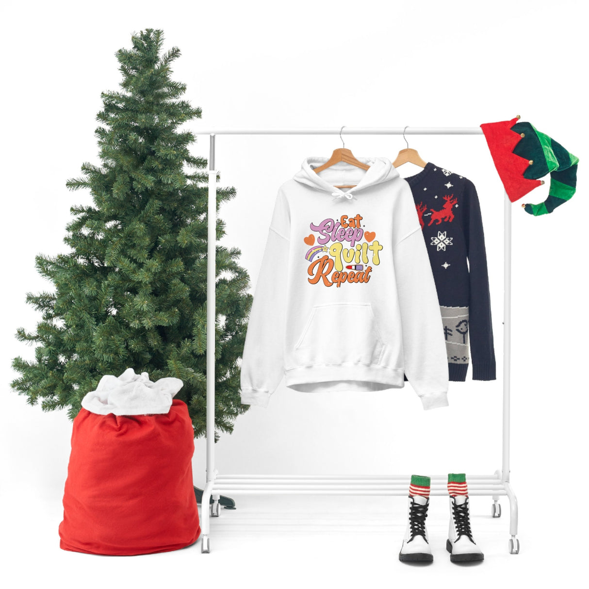Eat Sleep Quilt Repeat Hoodie