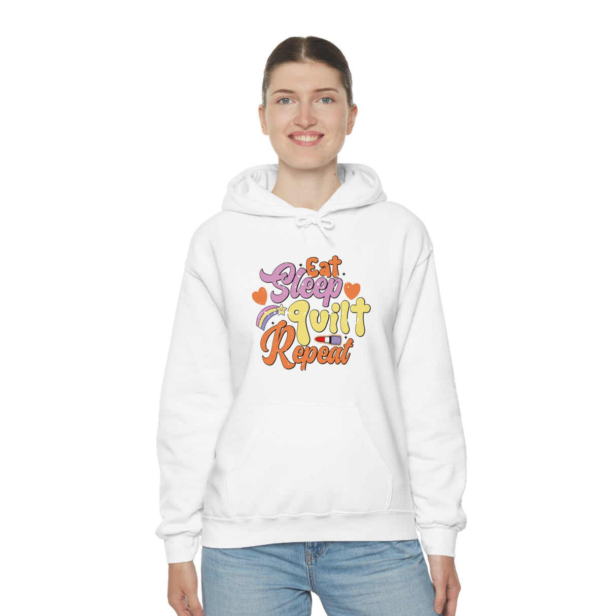 Eat Sleep Quilt Repeat Hoodie