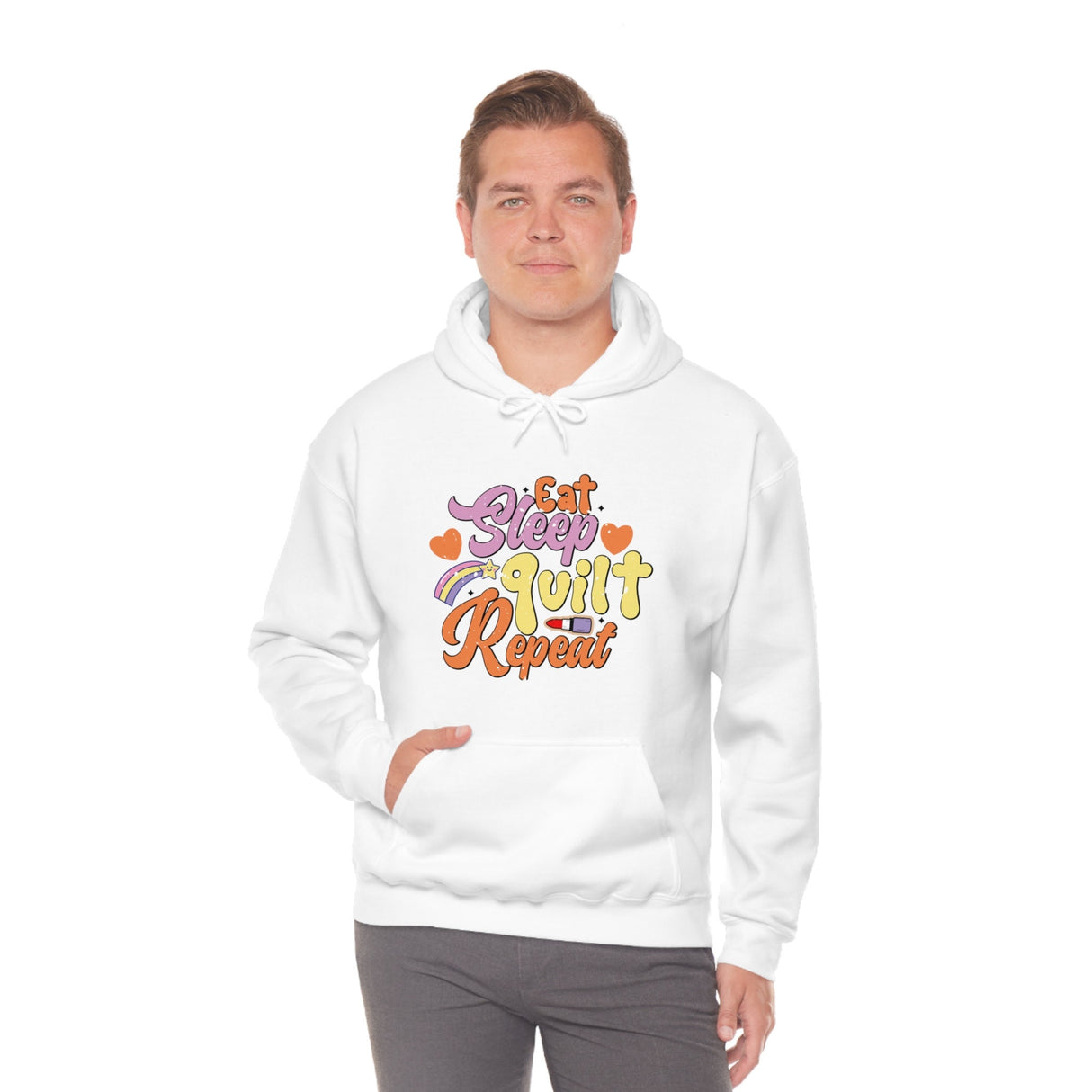 Eat Sleep Quilt Repeat Hoodie
