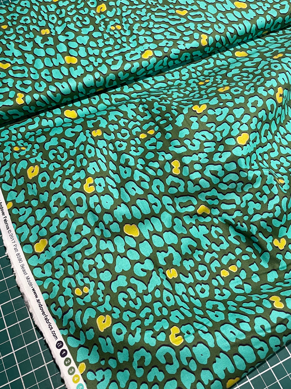 Libs Elliot Wild Side Beast Mode green *half yard*