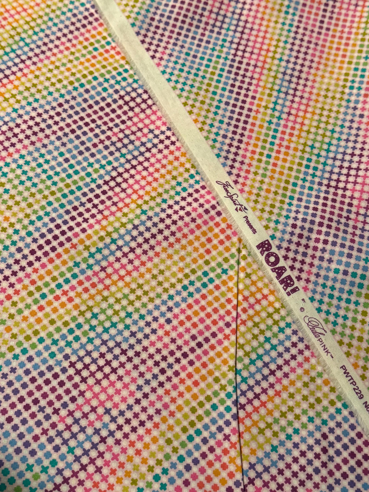 Tula Pink ROAR! Northern Lights- Blush by the half yard