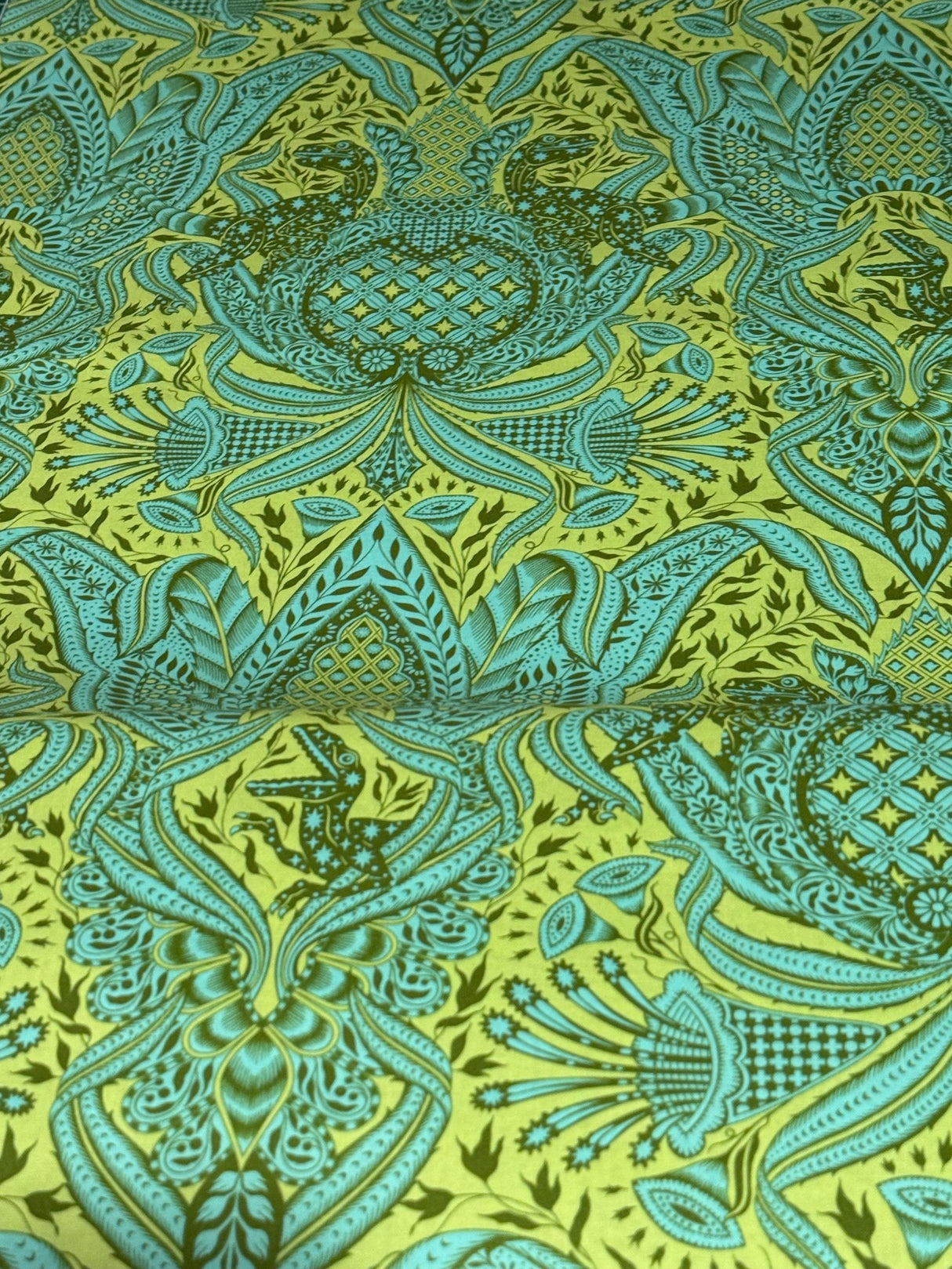Tula Pink ROAR! Gift Rapt-  Lime by the half yard