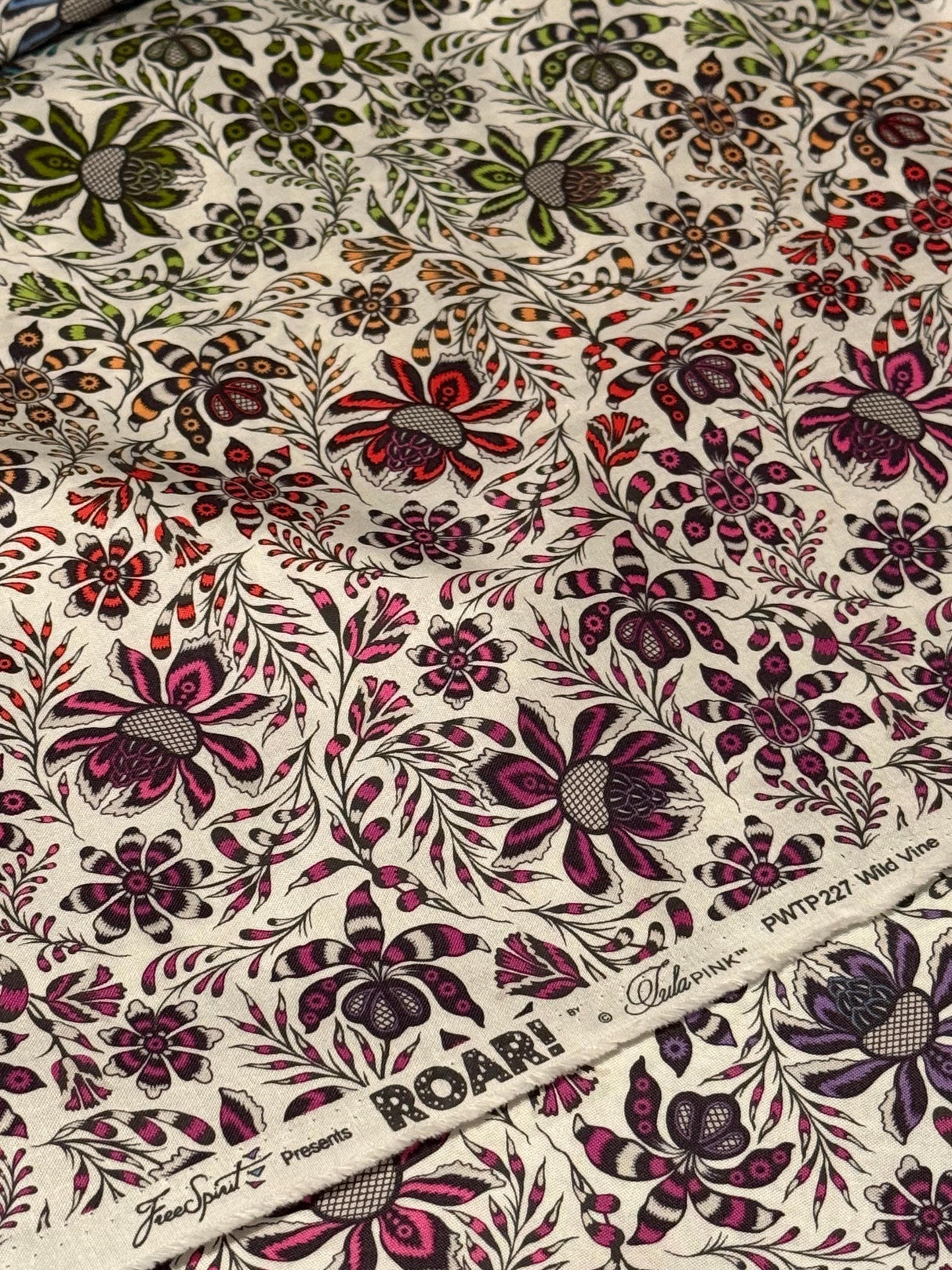 Tula Pink ROAR! Wild Vine - Mist by the half yard
