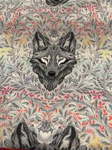 Tula Pink - Graywork  - Wolf of Pink Street  *MINKY - Half Yard  Now Shipping