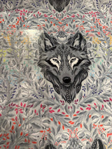 Tula Pink - Graywork  - Wolf of Pink Street  *MINKY - Half Yard  Now Shipping