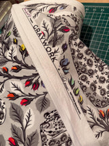 Tula Pink - Graywork  - Beauty Mark - Fog *MINKY - Half Yard  Now Shipping