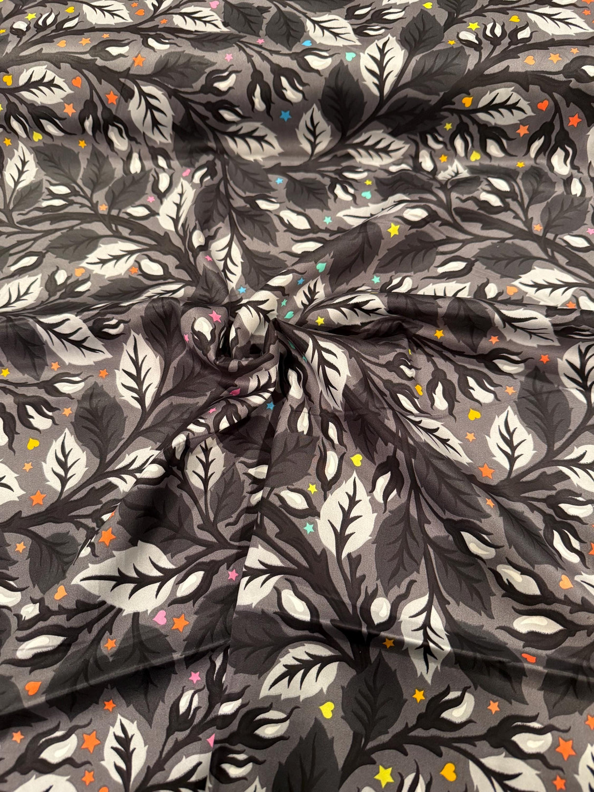 Tula Pink quilt backing 108” wide Gray work Honey  by the half yard Nip in The Bud
