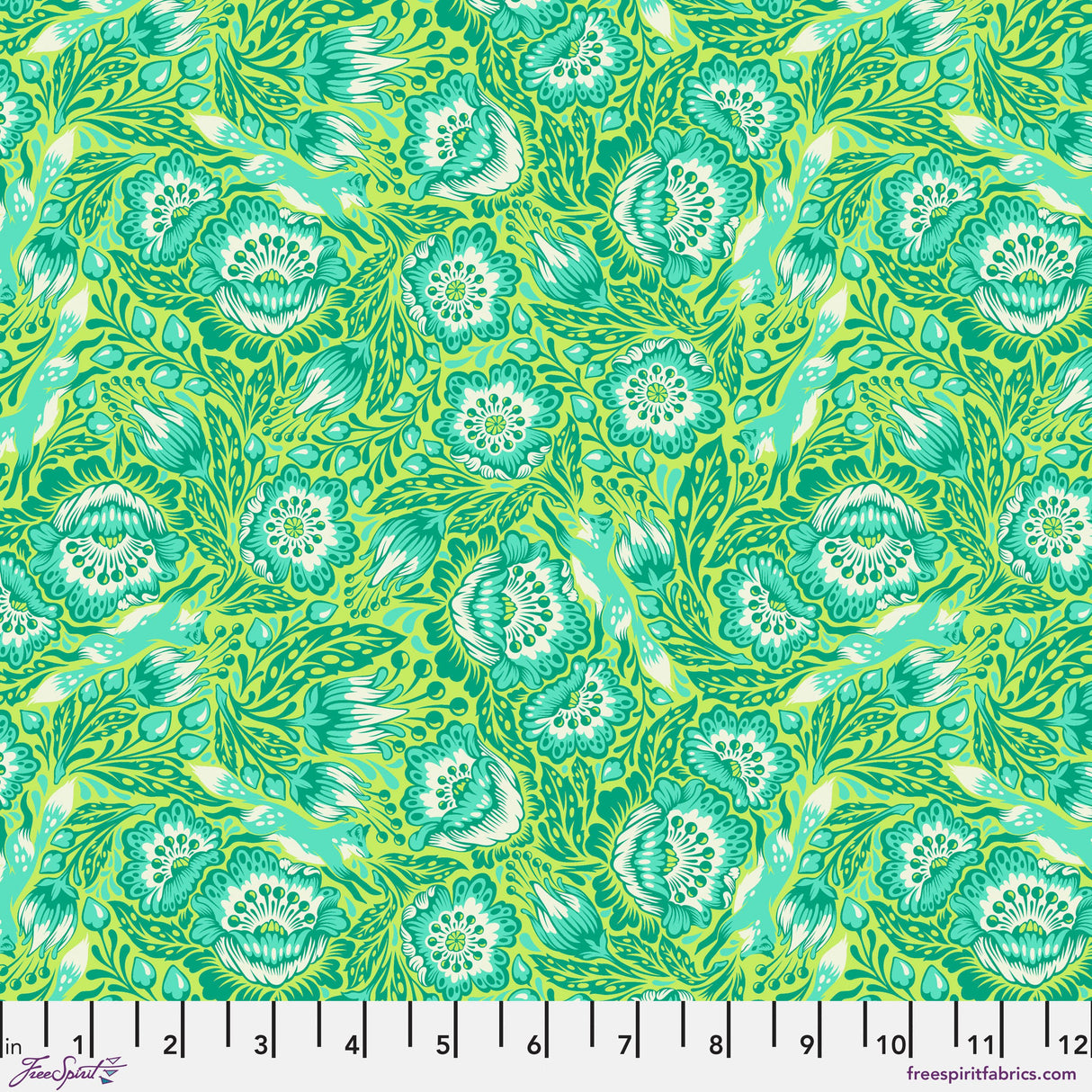 Tula Pink Tiny Beasts - Out Foxed - Glow By the half yard