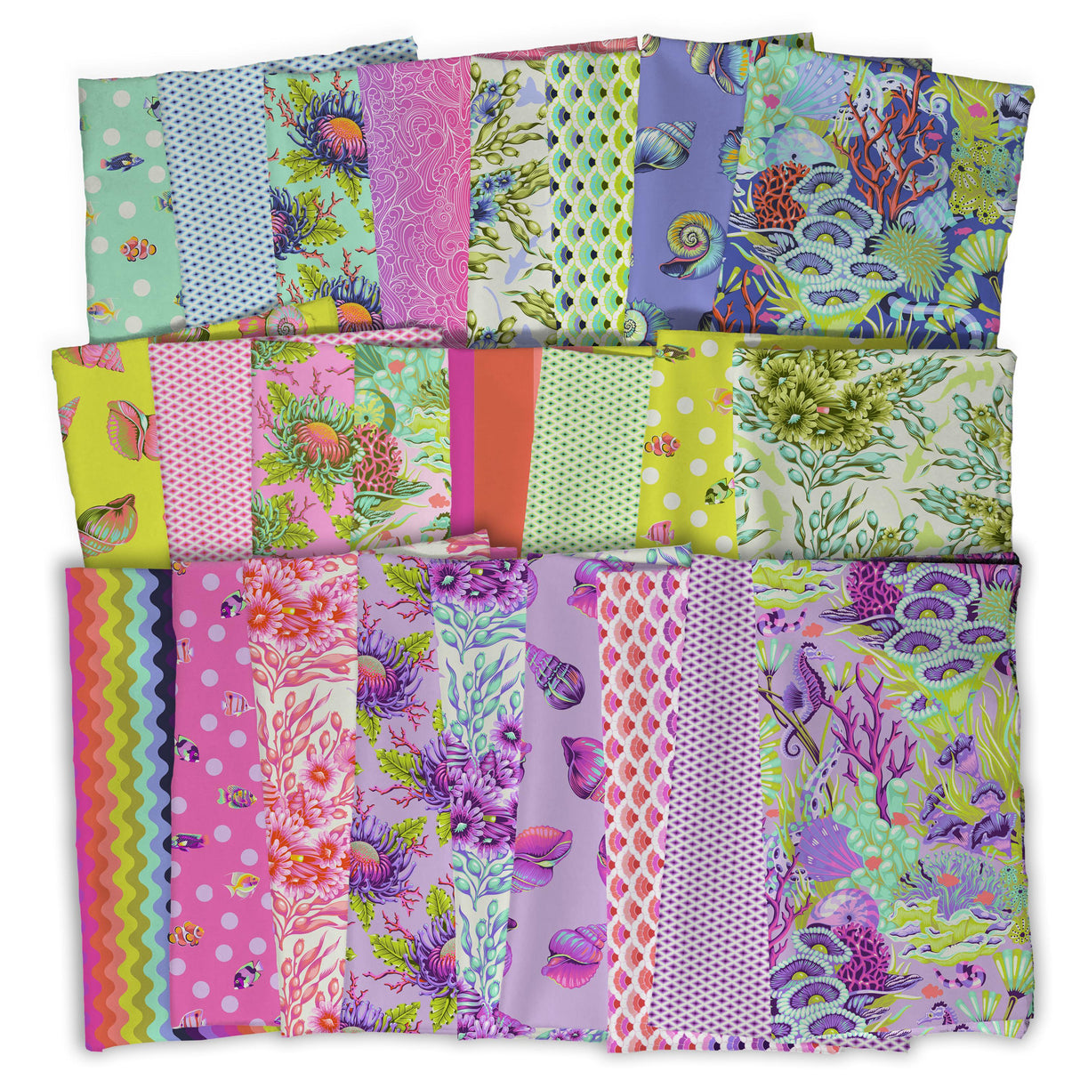 Tula Pink Floral Reef -  Half Yard Bundle - 25 Prints NOW SHIPPING