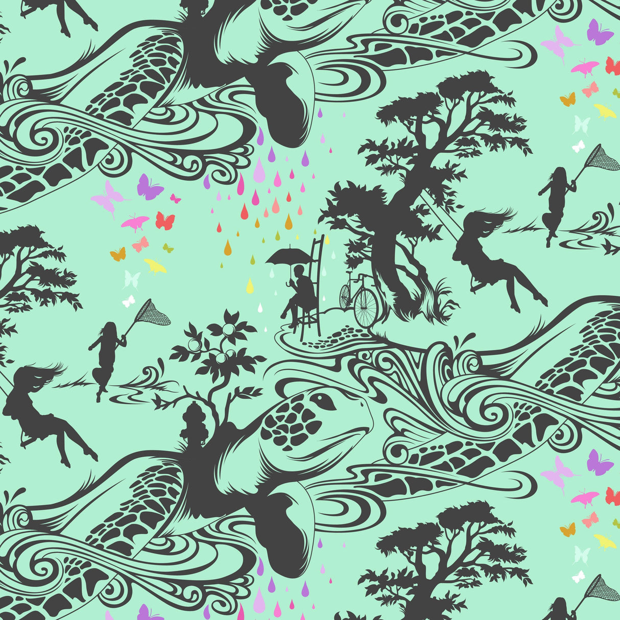 Tula Pink De Ja Vu - Prince Charming Bundle - 8 Prints - Half Yard