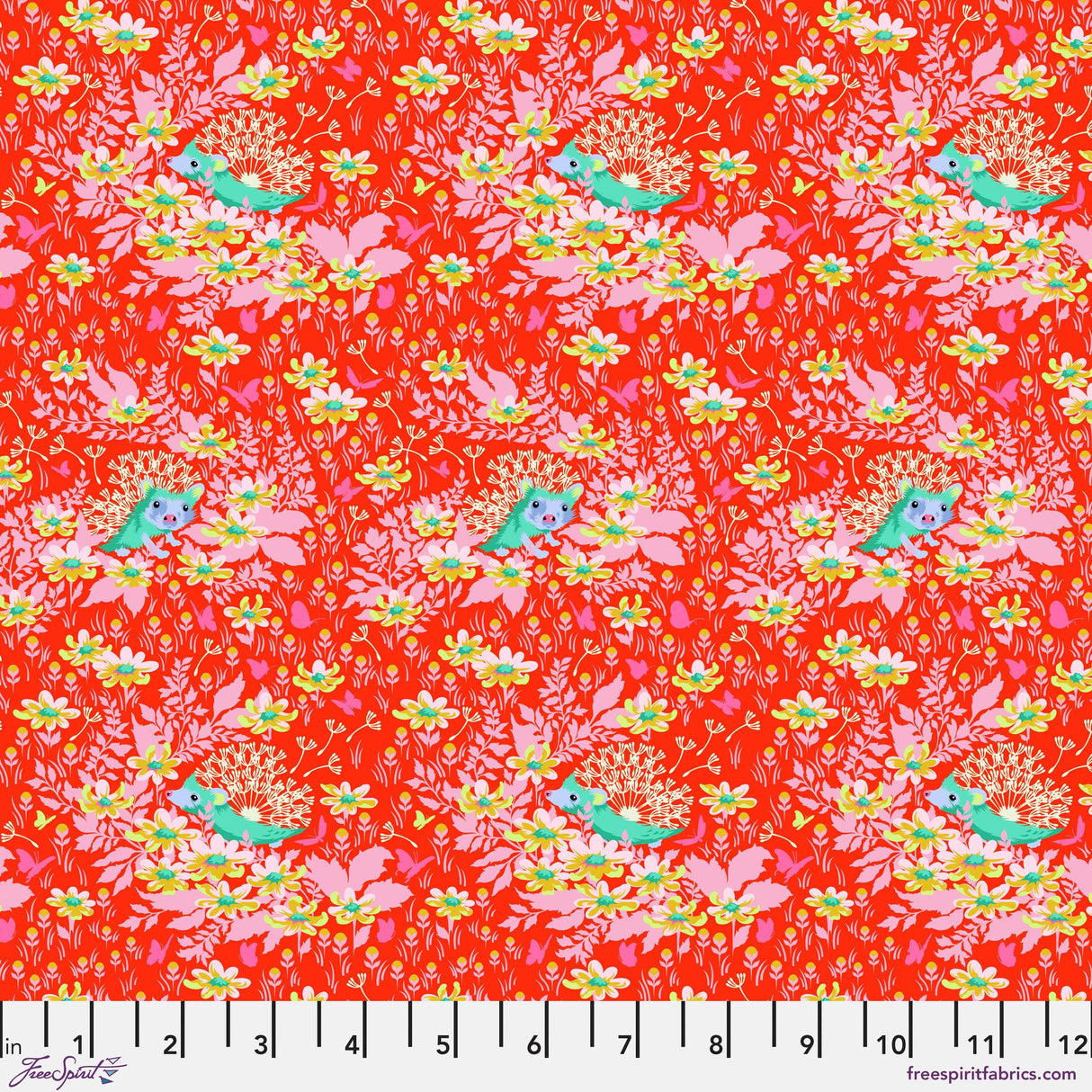 Tula Pink Tiny Beasts - Whose Your Dandy - Glow By the half yard