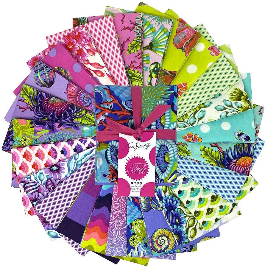 Tula Pink Floral Reef - Full Yard Bundle - 25 Prints NOW SHIPPING