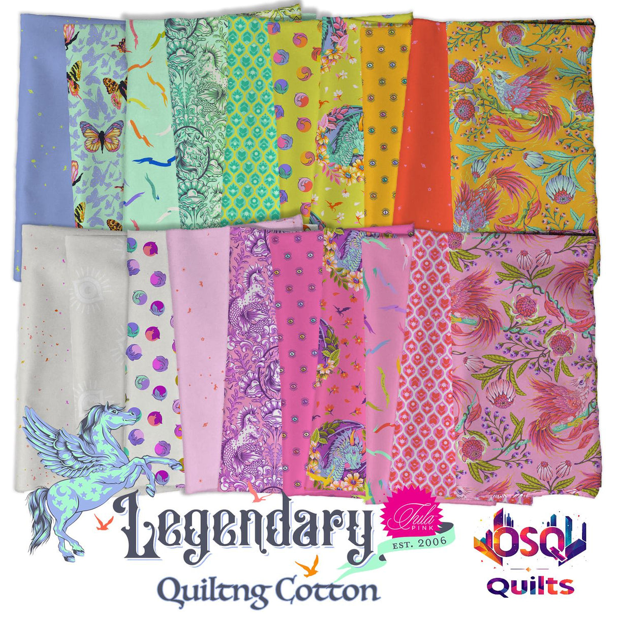 Tula Pink Legendary -  Fat Eighth Bundle - 25 Prints - Preorder