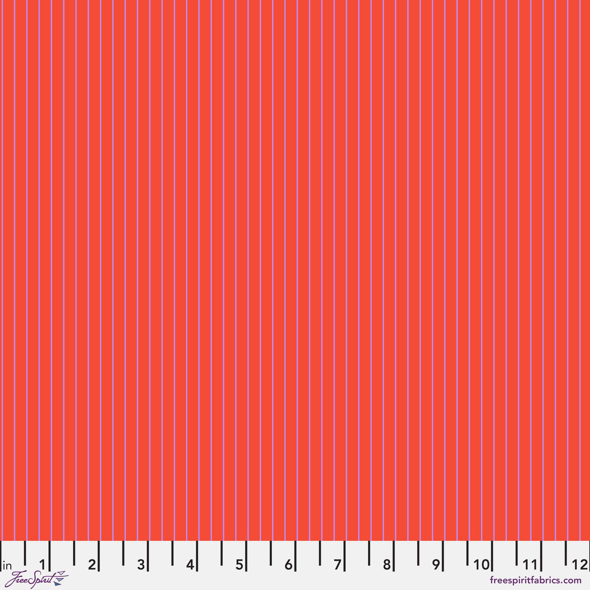 Tula Pink Tiny Stripes - Wildfire - By the half yard