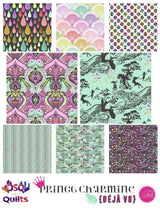 Tula Pink De Ja Vu - Prince Charming Bundle - 8 Prints - Half Yard