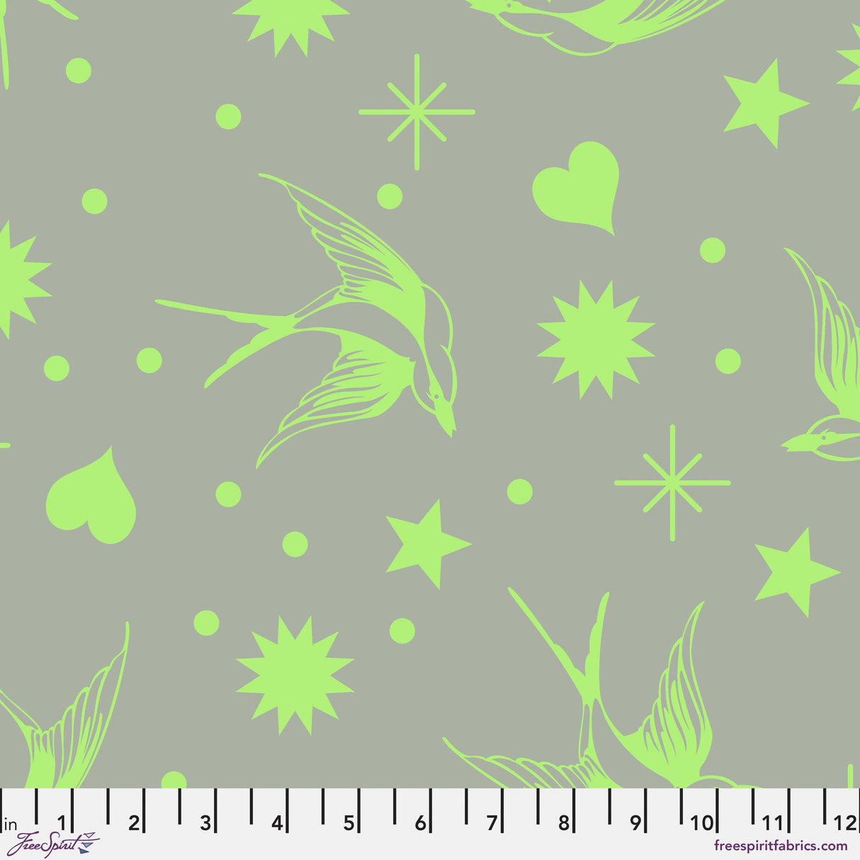 Tula Pink Fairy Flakes- True Colors - Karma - By the half yard