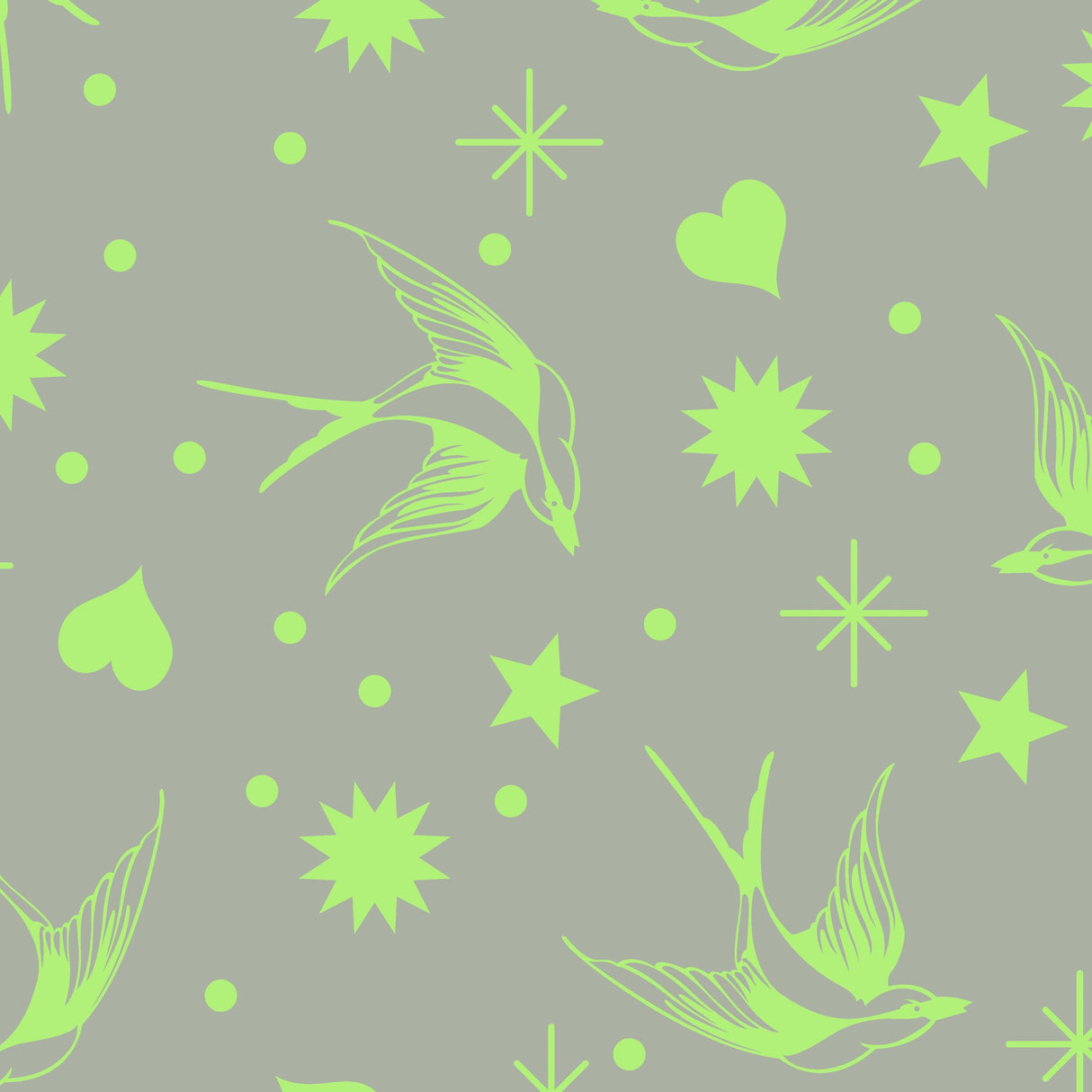 Tula Pink Fairy Flakes- True Colors - Karma - By the half yard