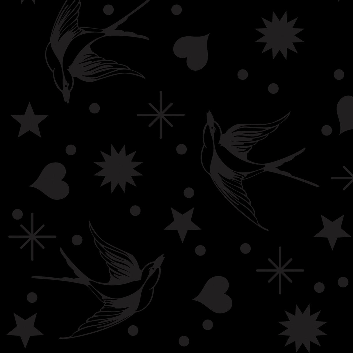Tula Pink Fairy Flakes- True Colors - Ink - By the half yard